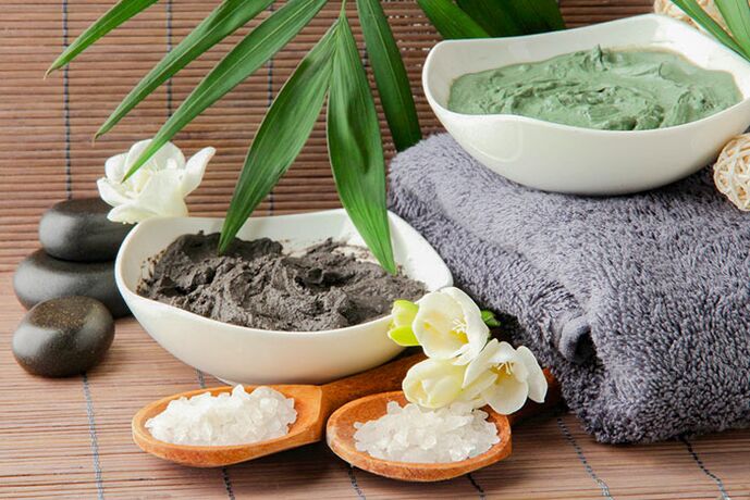 Clay and salt - folk treatment for back pain