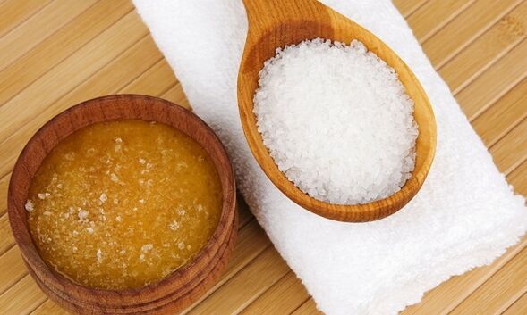 Honey and food salt for knee artosis treatment