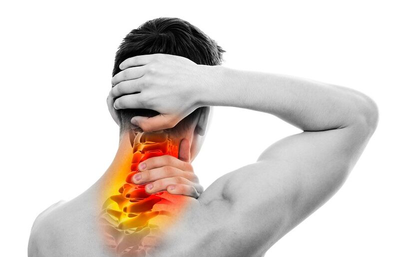 Neck pain due to osteochondrosis
